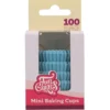 100 Cápsulas Mini Cupcakes Azul Claro - Funcakes