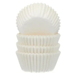 500 Cápsulas Mini Cupcakes Blancas - Funcakes