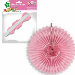 Abanico rosa 25cm