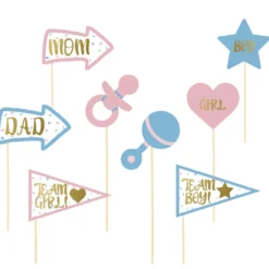 Accesorios para Photocall Baby Shower Boy or Girl 8 pcs.