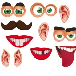 Accesorios para Photocall Divertido 12 pcs. Gigantes