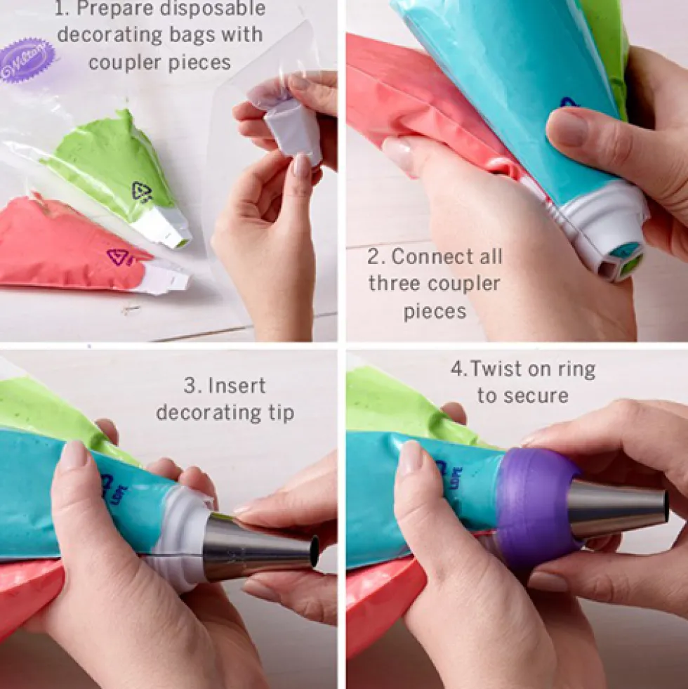 Adaptador Grande para hacer decoración tricolor