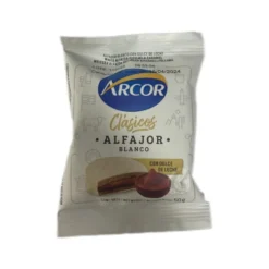 Alfajor Blanco con Dulce de Leche 50 gr - Arcor