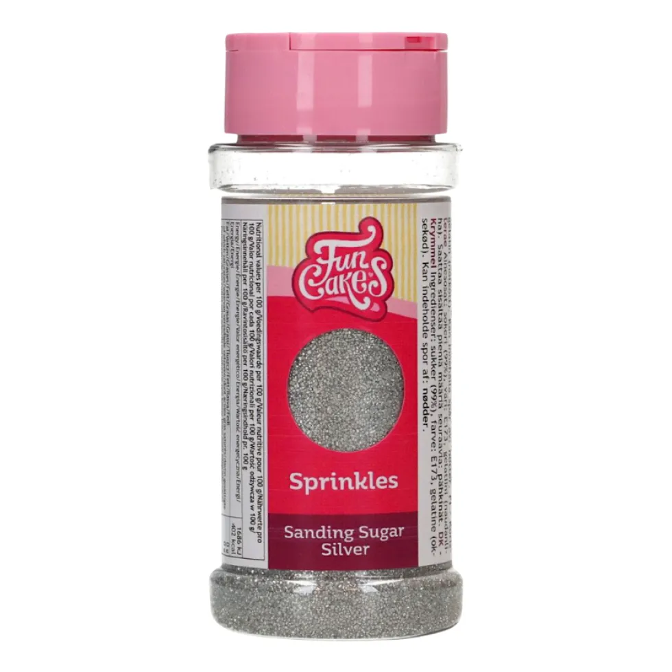 Azúcar de Grano Fino Plata 80 gr - Funcakes