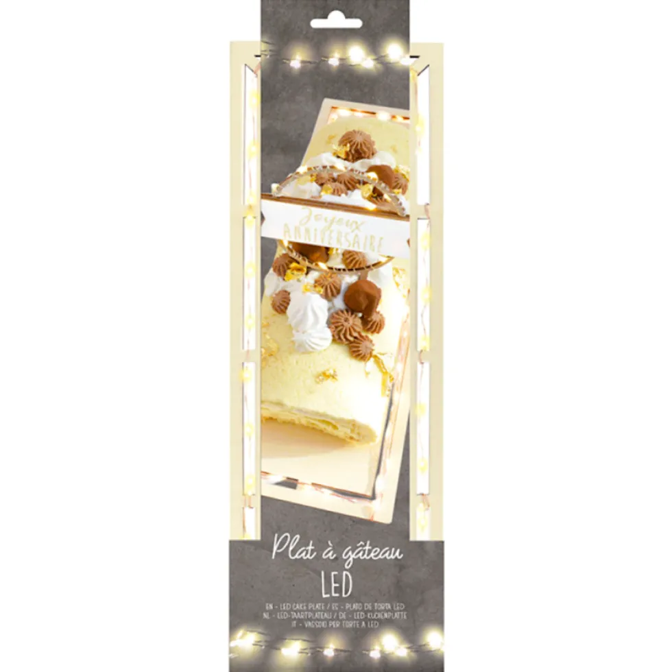 Bandeja Rectangular para Tarta Led - Scrapcooking