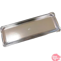 Bandeja Rectangular Plateada 45 x 13 cm - Pastkolor