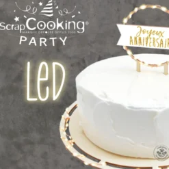 Bandeja Redonda para Tarta Led 26 cm - Scrapcooking