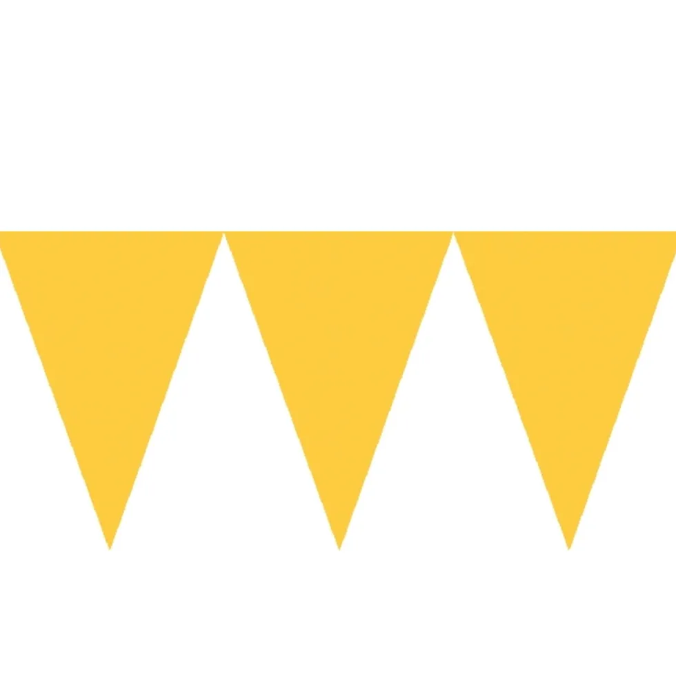 Banderín de Papel Amarillo 4,5 metros