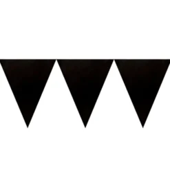 Banderín de Papel Negro 4,5 metros