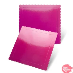 Base Cuadrada Fucsia - 20 cm x 3 mm Grosor