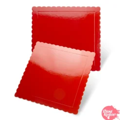 Base Cuadrada Roja - 25 cm / 3 mm Grosor