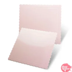 Base Cuadrada Rosa Bebé - 20 cm x 3 mm Grosor