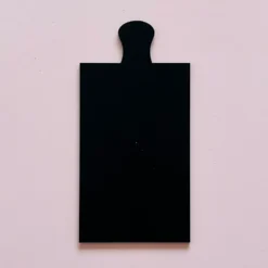 Base Rectangular Negra de Madera con Mango 30 x 15 cm 2 ud