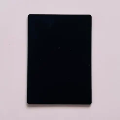 Base Rectangular Negra de Madera 35 x 25 cm 2 ud