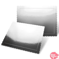 Base Rectangular Plata - 30 x 25 cm x 3 mm Grosor
