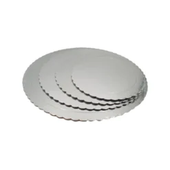 Base Redonda para Tarta Plateada 25 cm