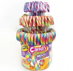 Bastones de Caramelo Multicolors 12 cm - 100 ud
