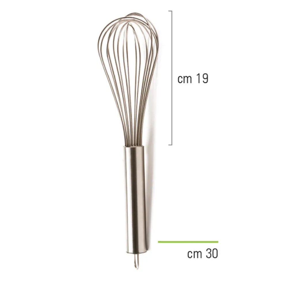 Batidor de Mano Acero Inoxidable 30 cm - Ibili