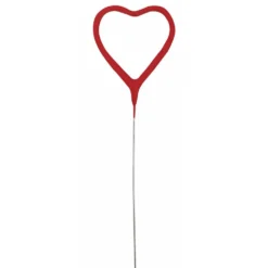 Bengala Corazón Rojo 18 cm
