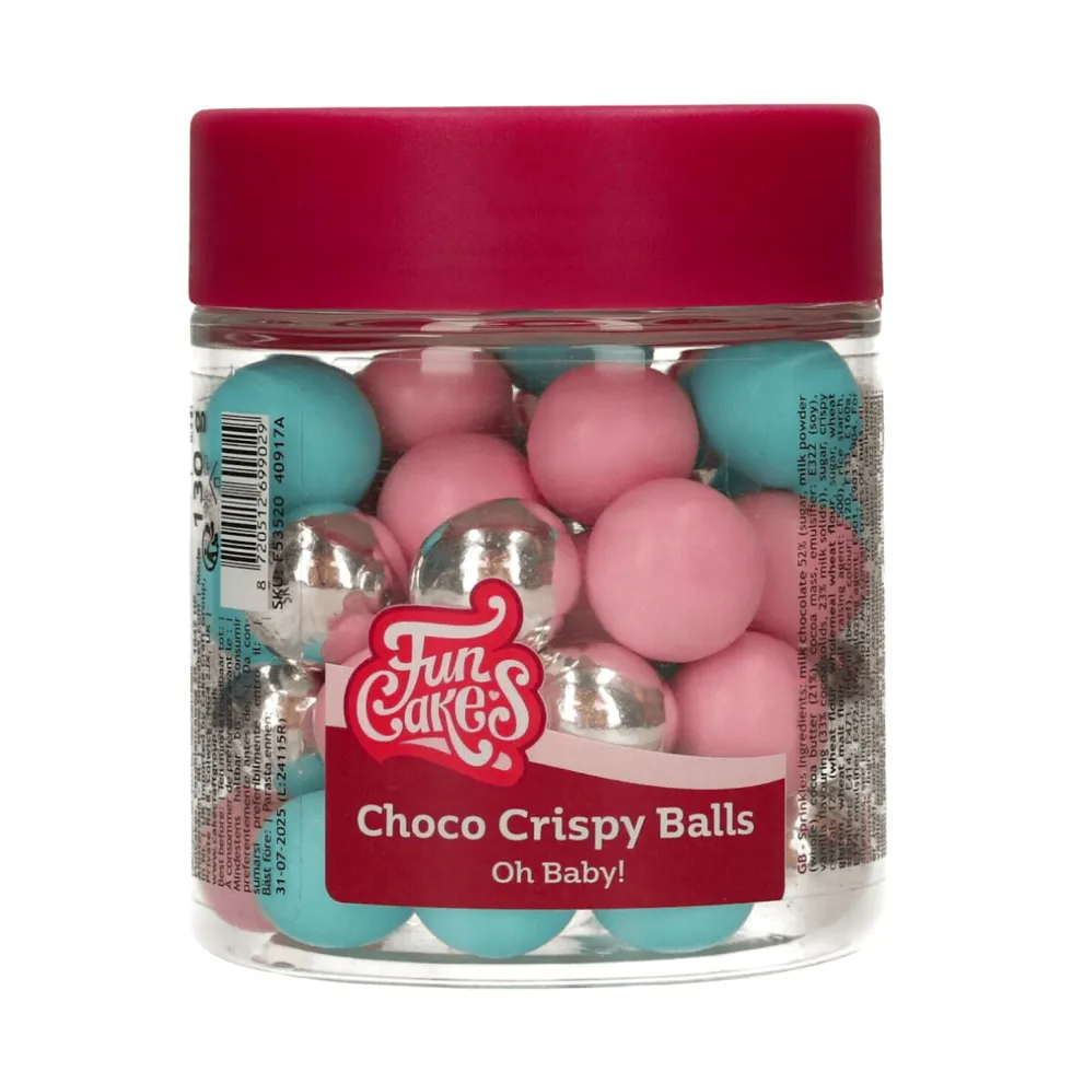 Bolas Crujientes de Chocolate Oh Baby! 130 gr - Funcakes