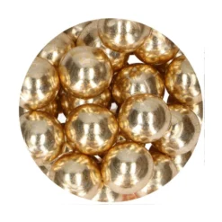 Bolas Crujientes de Chocolate Metallic Gold 130 gr - Funcakes
