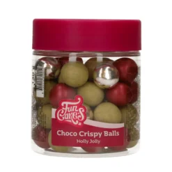 Bolas Crujientes de Chocolate Holly Jolly 130 gr - Funcakes