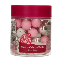 Bolas Crujientes de Chocolate Girly Glam 130 gr - Funcakes
