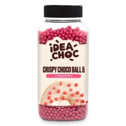 Bolitas Crujientes de Chocolate Blanco Sabor Fresa 5 mm - 450 g