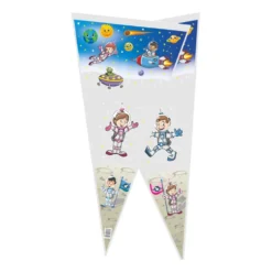 Bolsa Cono Gigante para Golosinas Viaje Espacial 60 cm