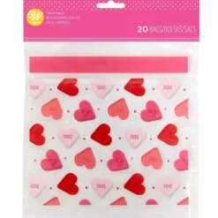 Bolsas para Dulces Resellables Corazones 20 uds.
