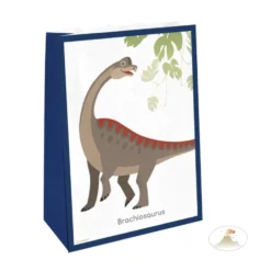 Bolsas de Papel con Pegatina Happy Dino 4 ud
