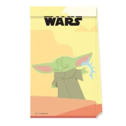 Bolsas de Papel Star Wars Mandalorian 4 ud