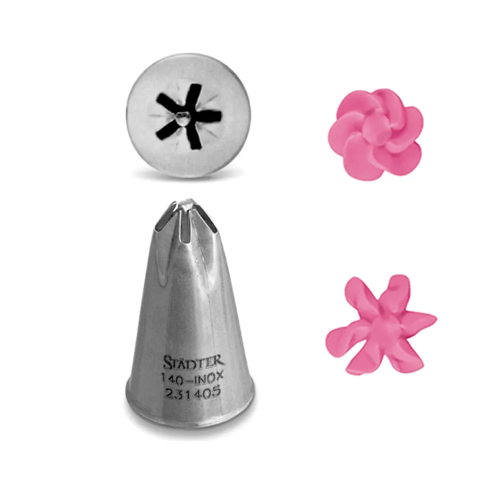 Boquilla #140 dropflower acero inox