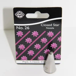 Boquilla de Acero Inoxidable nº 26 Estrella Cerrada