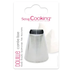 Boquilla Acero Inoxidable Cuadrada Lisa - Scrapcooking