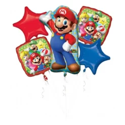 Bouquet de Globos Mario Bros 5 Ud