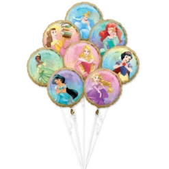Bouquet de Globos Princesas Disney 8 Ud