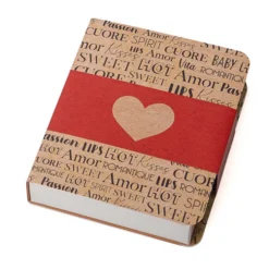 Caja para Bombones Libro Kraft