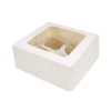 Caja para 4 Cupcakes Blanca