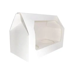 Caja para 2 Cupcakes Blanca con Ventana - Pastkolor