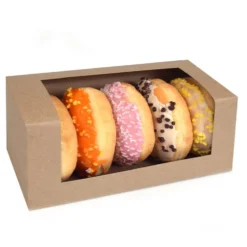 Caja para 2 Cupcakes Kraft 3 Ud