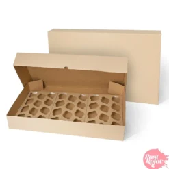 Caja para 36 Cupcakes Kraft 69 x 42 cm