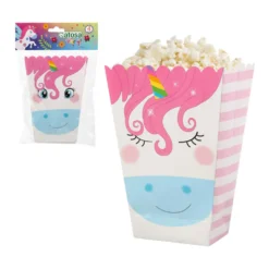 Caja para Palomitas Unicornio 4 ud