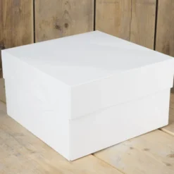 Caja para Tarta Blanca - 25 cm - Funcakes