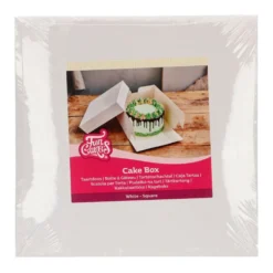 Caja para Tarta Blanca 20 cm - Funcakes