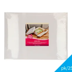 Caja para Tarta Blanca Rectangular 40 x 30 cm 25 ud - Funcakes