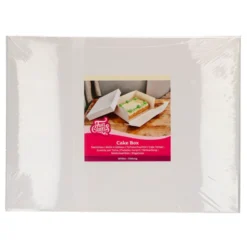 Caja para Tarta Blanca Rectangular 40 x 30 cm - Funcakes