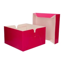 Caja para Tarta Rosa 25 cm - Funcakes