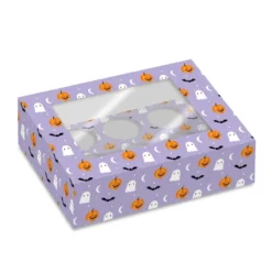 Cajas para 6 Cupcakes Fright Night - 2 uds