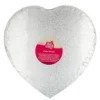 Cake drum corazón plateado 27,9 cm Funcakes